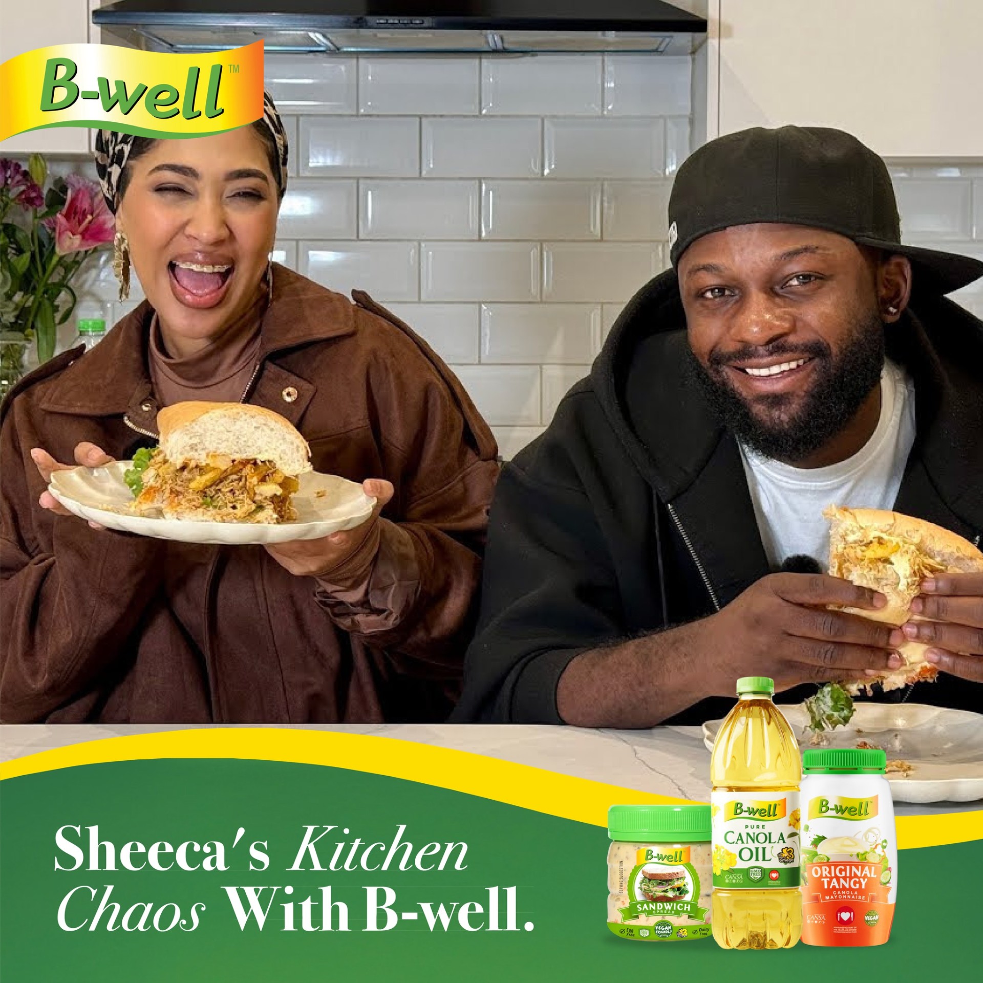 Sheeca's Kitchen Chaos with B-well, sandwich edition